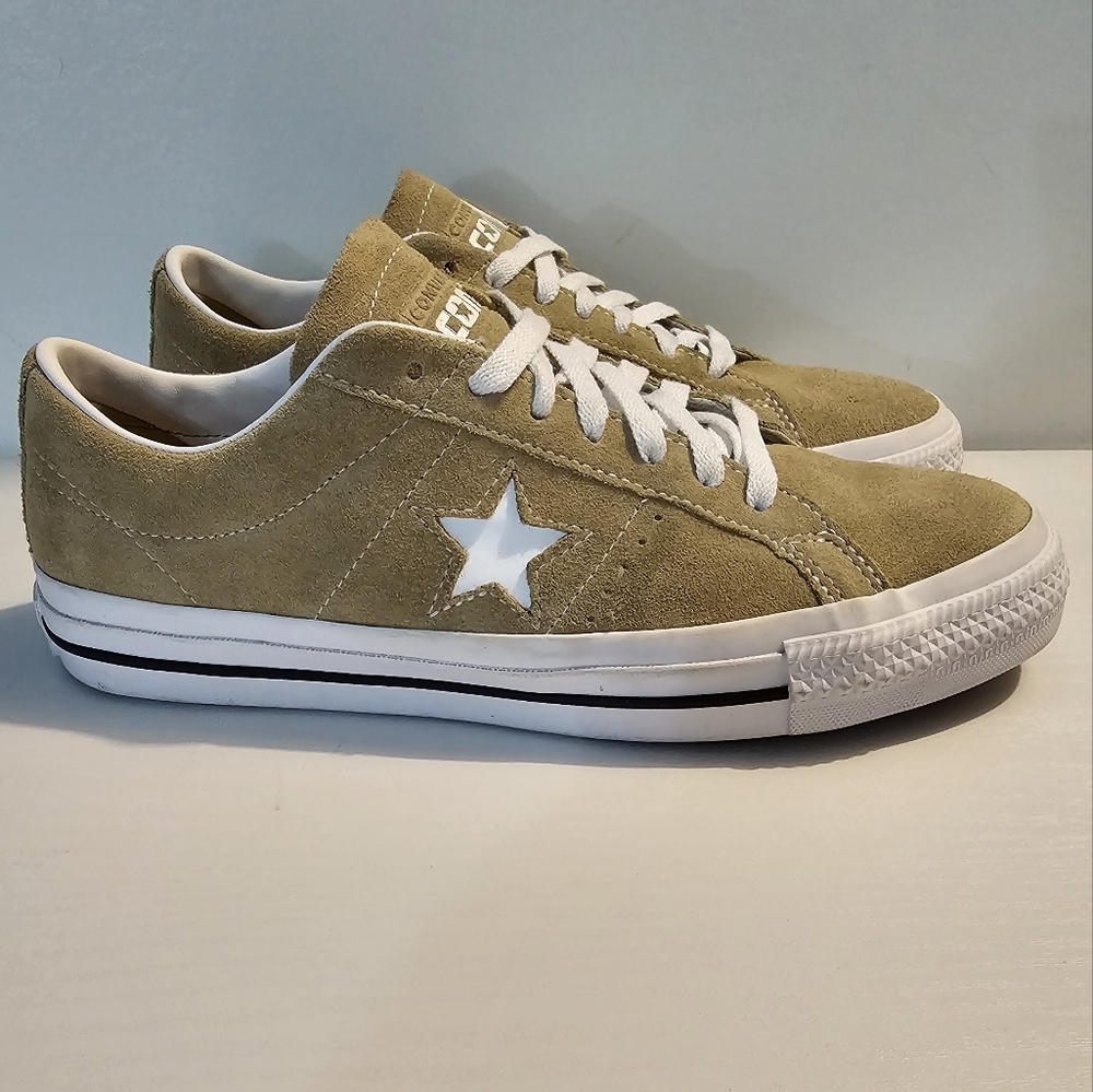 Converse One Star Pro Suede Low Ox Nomad Khaki Unisex Sneakers Mens9 Womens10.5